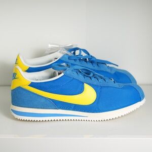 Nike Cortez TXT Light Photo Blue Lightning Casual Shoes HF0263-402 Men's US 10.5